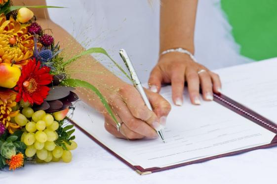 signature mariage 
